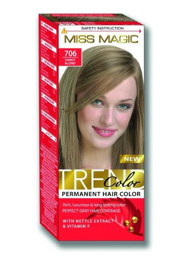 Стойкая краска для волос "Miss Magic" TREND COLORS 706 песочный
