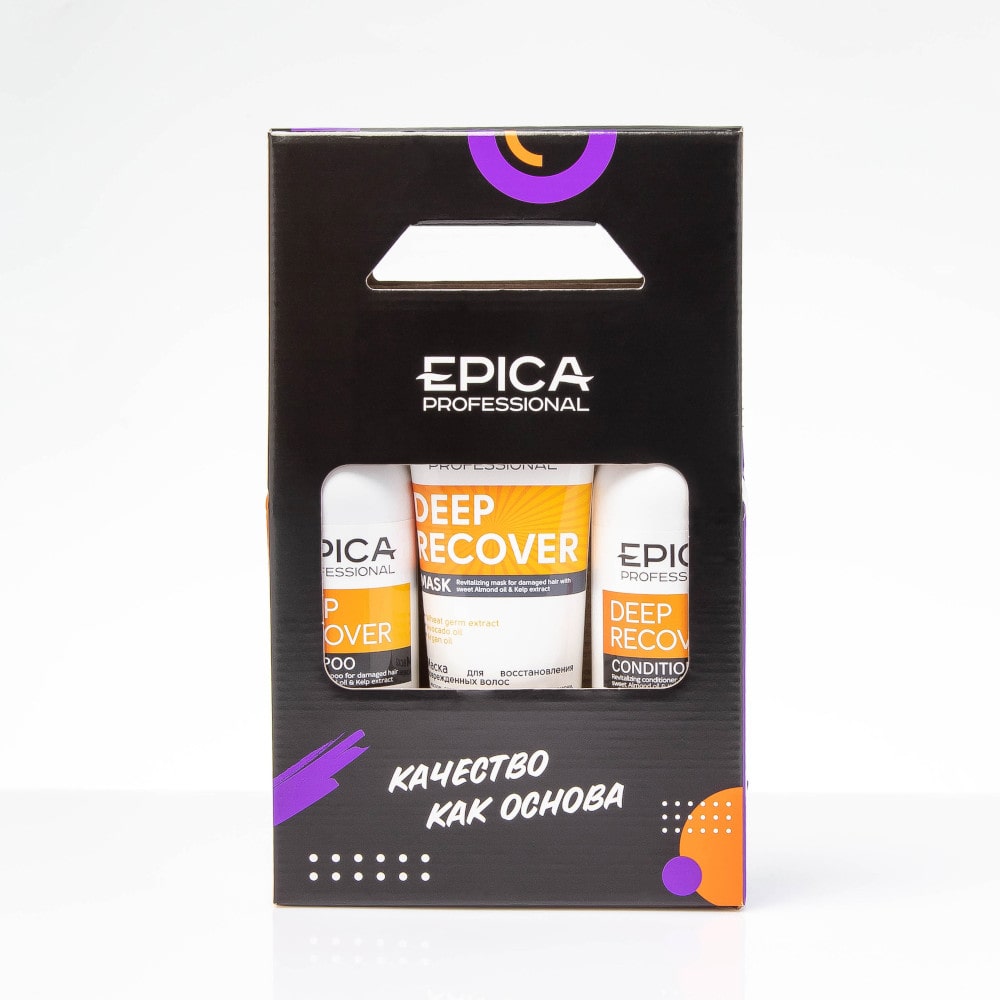 Набор Deep Recover EPICA Professional (шампунь 300 мл.+ кондиционер 300 мл.+ маска 250 мл.)