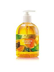 Мыло жидкое Aroma Line ПАПАЙЯ и ДЫНЯ Iris cosmetic, 500 мл. Мыло жидкое Aroma Line ПАПАЙЯ и ДЫНЯ Iris cosmetic, 500 мл.