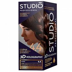 4.4 Мокко крем-краска для волос STUDIO Professional 3D HOLOGRAPHY