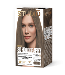 7.07 Натуральный светло-русый краска для волос STUDIO Professional "3D HOLOGRAPHY" (крем-краска 50 мл., оксидант 50 мл.) 15 мл.