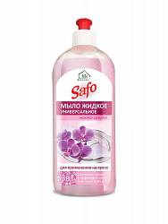 Мыло жидкое универсальное Нежная орхидея SAFO для кухни устраняющее запахи, 500 мл.