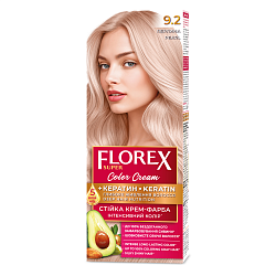 9.2 жемчужина Крем-краска д/волос Florex Super Кератин