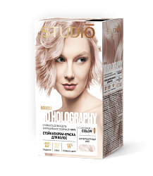 12.89 Перламутровый иней краска для волос STUDIO Professional "3D HOLOGRAPHY"  (крем-краска 40 мл., оксидант 60 мл.) 15 мл.