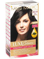 Стойкая краска для волос "Miss Magic" LUXE COLORS 105/5.75- темно-каштановый 