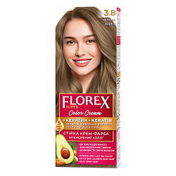 3.8 ольха Крем-краска д/волос Florex Super Кератин