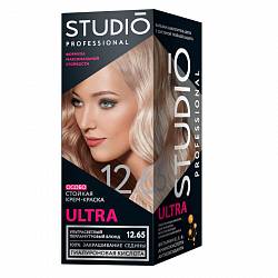 12.65 Ультрасветлый перламутровый блонд Стойкая крем-краска для седых волос STUDIO Professional ULTRA