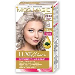 Стойкая краска для волос "Miss Magic" LUXE COLORS 123/10.1 - платиновый блондин  