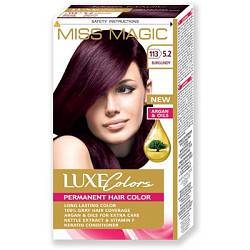 Стойкая краска для волос "Miss Magic" LUXE COLORS 113/5.2- бургунд 