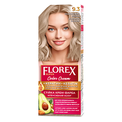 9.3 платиновый блондин Крем-краска д/волос Florex Super Кератин