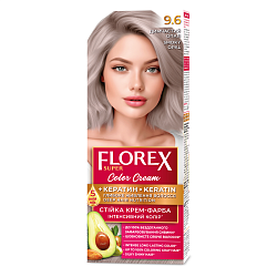 9.6 дымчатый опал Крем-краска д/волос Florex Super Кератин