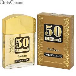 Туалетная вода 50 MILLION$ GOLDEN RAIN,  муж. 90 мл.