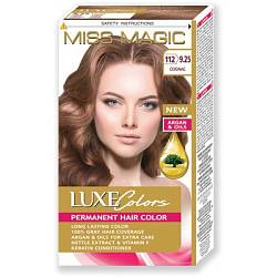 Стойкая краска для волос "Miss Magic" LUXE COLORS 112/9.25- коньяк 