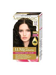 Стойкая краска для волос "Miss Magic" LUXE COLORS 4.0- натуральный коричневый 