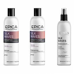 Набор Silk Waves EPICA Professional (шампунь 300 мл.+ кондиционер 300 мл.+ спрей 300 мл.) 