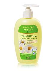 Гель для интимной гигиены Народная аптека с ромашкой и D-пантенолом Iris cosmetic 250 мл. с дозатором