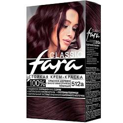 №512А Красное дерево темный с фиолетовым отливом Краска для волос FARA Classic