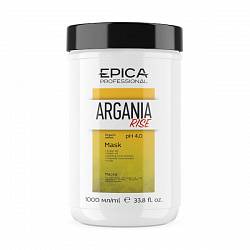 Маска  для придания блеска волосам с маслом арганы Argania Rise ORGANIC EPICA Professional, 1000 мл. 