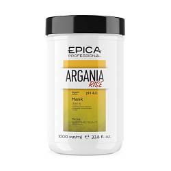 Маска  для придания блеска волосам с маслом арганы Argania Rise ORGANIC EPICA Professional, 1000 мл. 