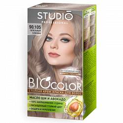 90.105 Пепельный блондин Стойкая крем-краска для волос STUDIO Professional BIOcolor